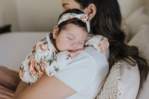 Snuggle Set | Peach Peony - LITTLEMISSDESSA