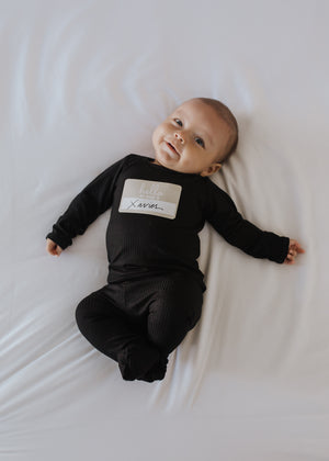 Snuggle Set | Black Rib - LITTLEMISSDESSA