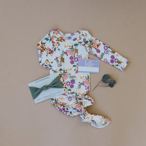 Top Knot Headband | Agate Green Rib - LITTLEMISSDESSA