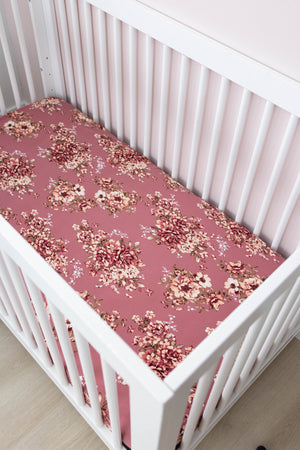 Crib Sheet | Cherry Blossom - LITTLEMISSDESSA