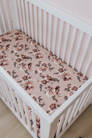 Crib Sheet | English Rose - LITTLEMISSDESSA