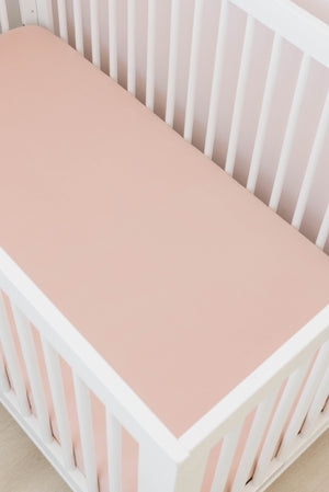 Crib Sheet | Apricot - LITTLEMISSDESSA