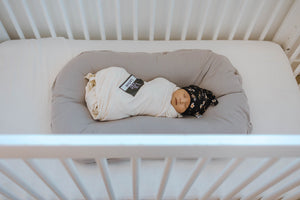 Newborn Baby Knotted Hat | Black Cosmo Rib - LITTLEMISSDESSA