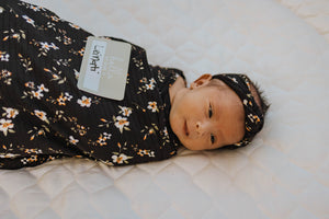 Top Knot Headband | Black Cosmo Rib - LITTLEMISSDESSA