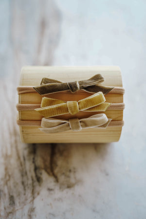 Dainty Bow Headband Set | Milk & Honey - LITTLEMISSDESSA