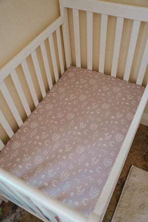 Crib Sheet | Taupe Mojave Desert - LITTLEMISSDESSA