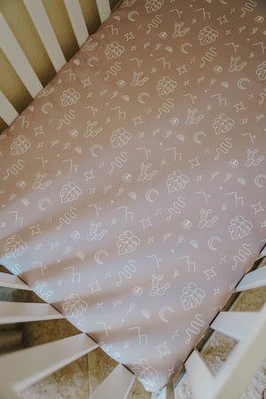 Crib Sheet | Taupe Mojave Desert - LITTLEMISSDESSA