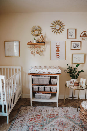 Changing Pad Cover | Cosmic Moth - LITTLEMISSDESSA