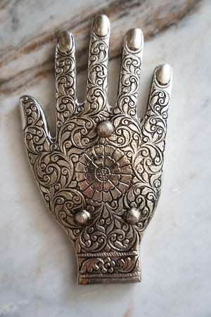 Zodiac Floral Motif Metal Hand - LITTLEMISSDESSA