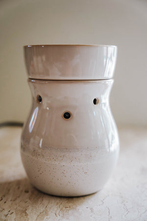 Frosted Farmhouse Wax Melt Candle Warmer - LITTLEMISSDESSA