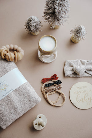 Top Knot Headband | Cocoa Sweater Knit - LITTLEMISSDESSA