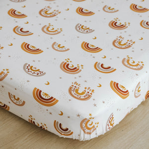 Crib Sheet | Love & Light Rainbow - LITTLEMISSDESSA