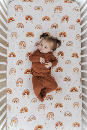Crib Sheet | Love & Light Rainbow - LITTLEMISSDESSA