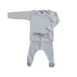 Snuggle Set | Marble Grey Rib - LITTLEMISSDESSA