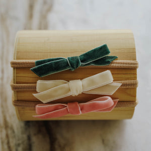 Dainty Bow Headband Set | Rose Garden - LITTLEMISSDESSA