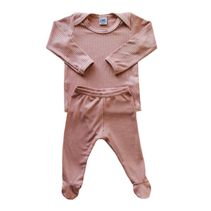 Snuggle Set | Rose Gold Rib - LITTLEMISSDESSA