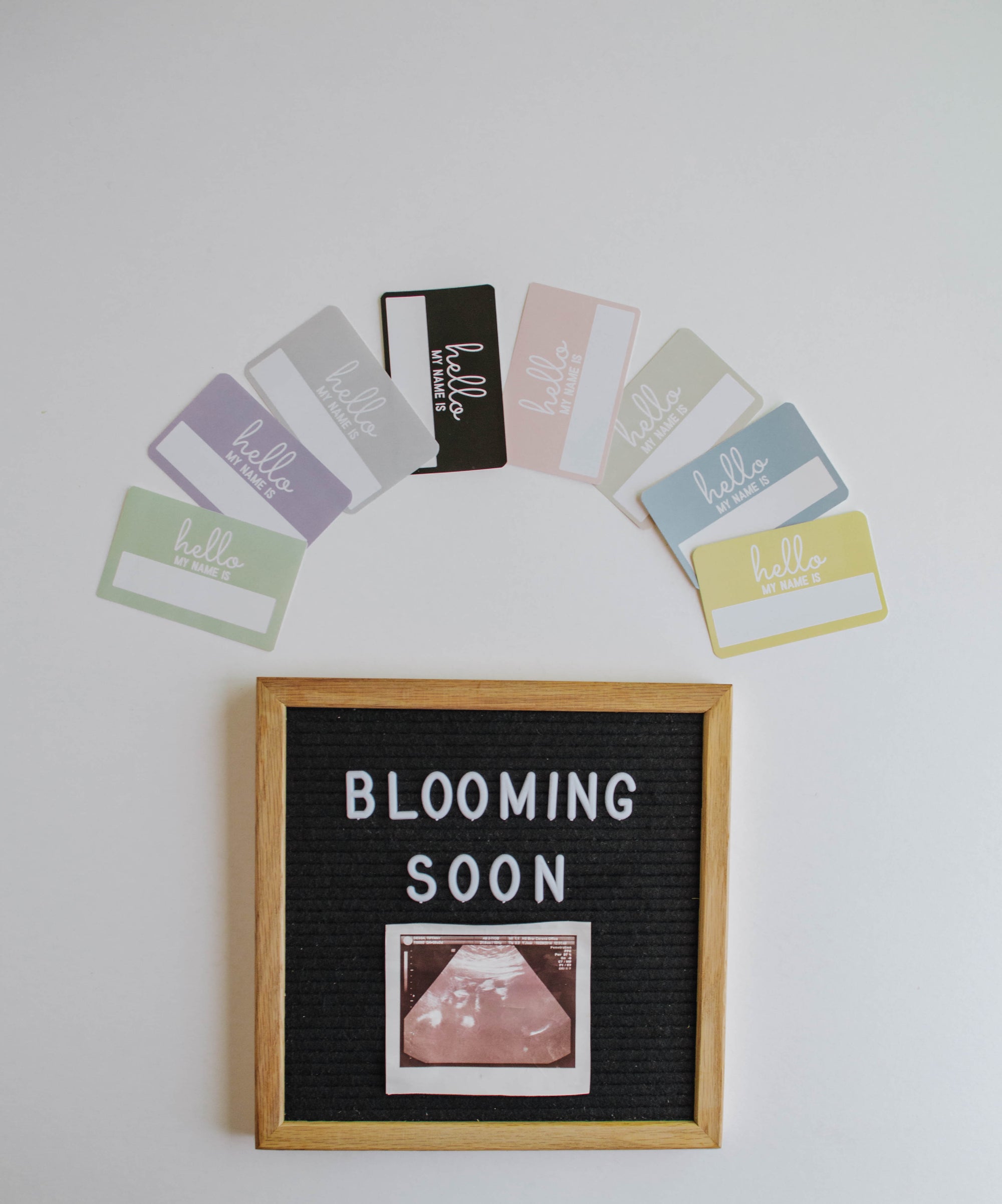 Hello My Name Is | Pregnancy, Gender, + Birth Announcement Stickers - LITTLEMISSDESSA