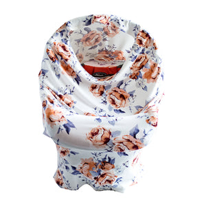 Little Nursling™ Multi-Use Cover | Sweet Periwinkle Violet Floral - LITTLEMISSDESSA