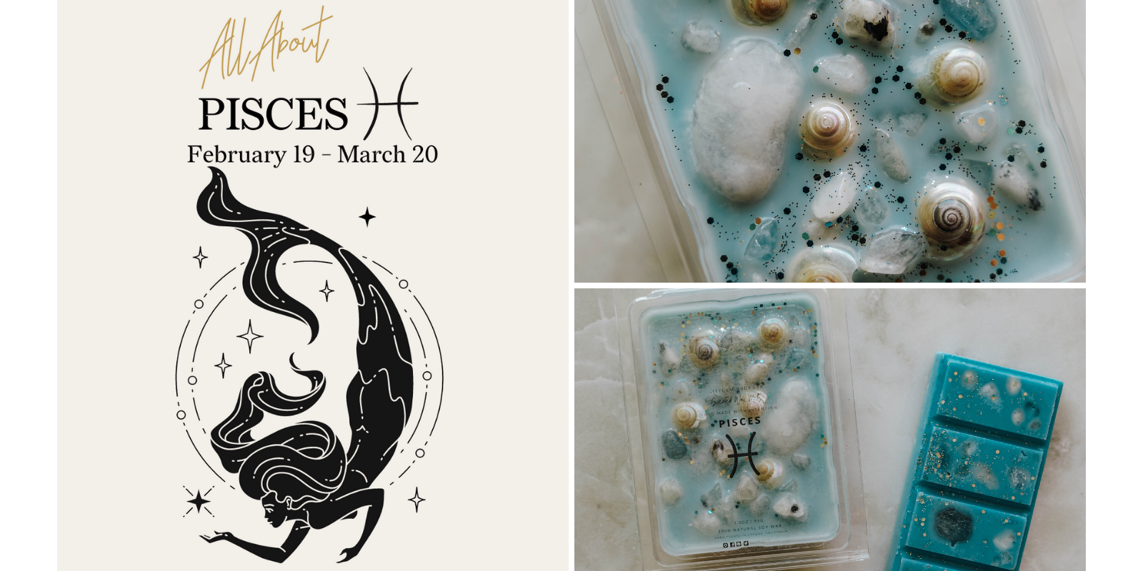 Pisces | Zodiac Wax Melt Curated Specifically for Pisces Placements