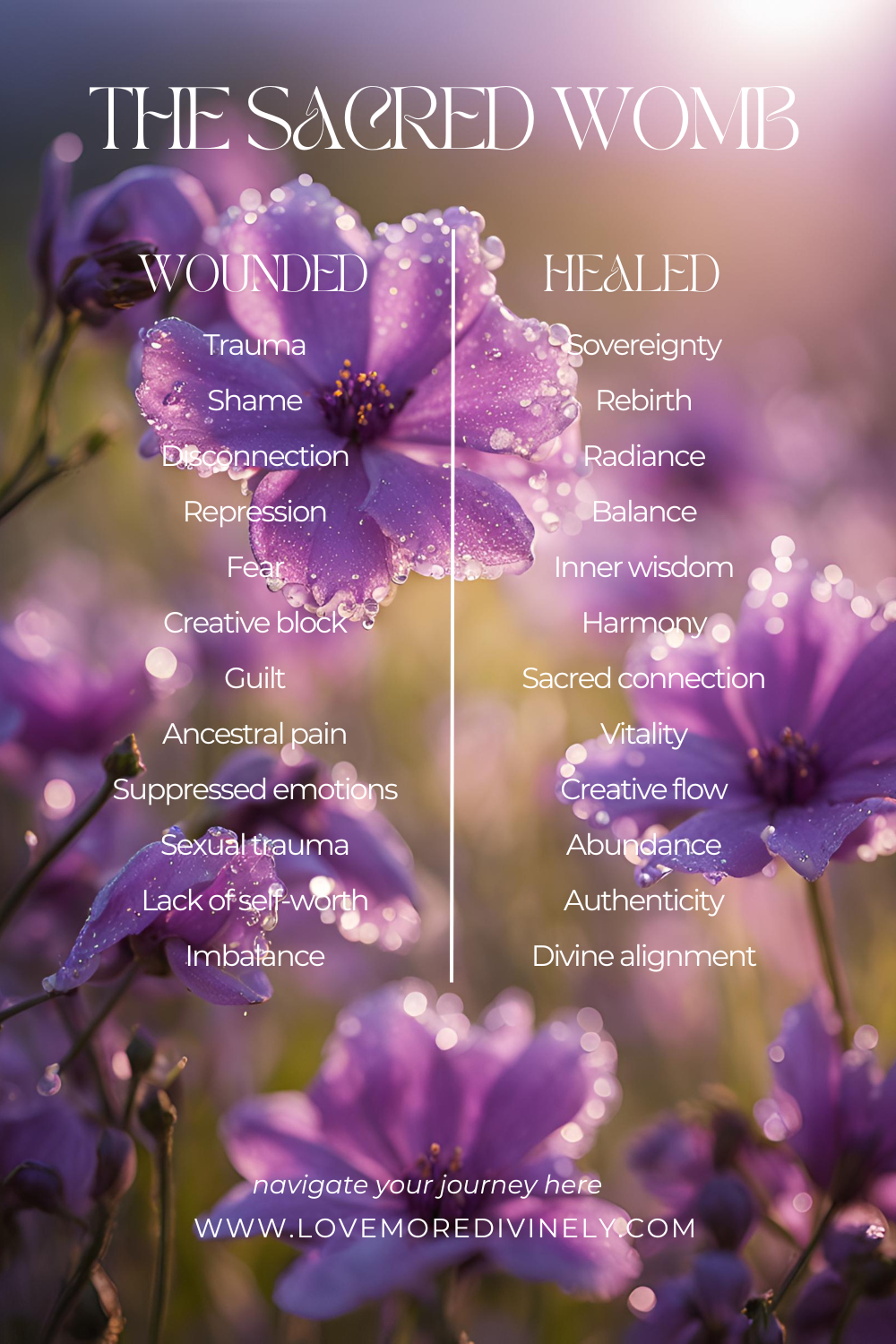 The Sacred Womb: From Wounded to Healed