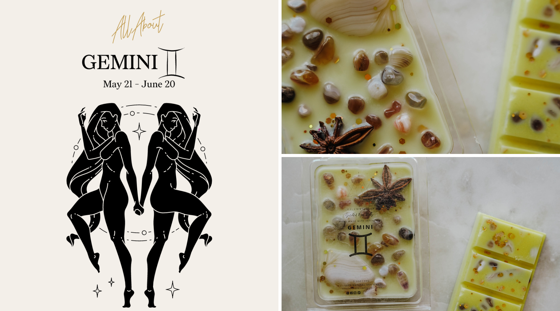 Gemini | Zodiac Wax Melt Curated Specifically for Gemini Placements