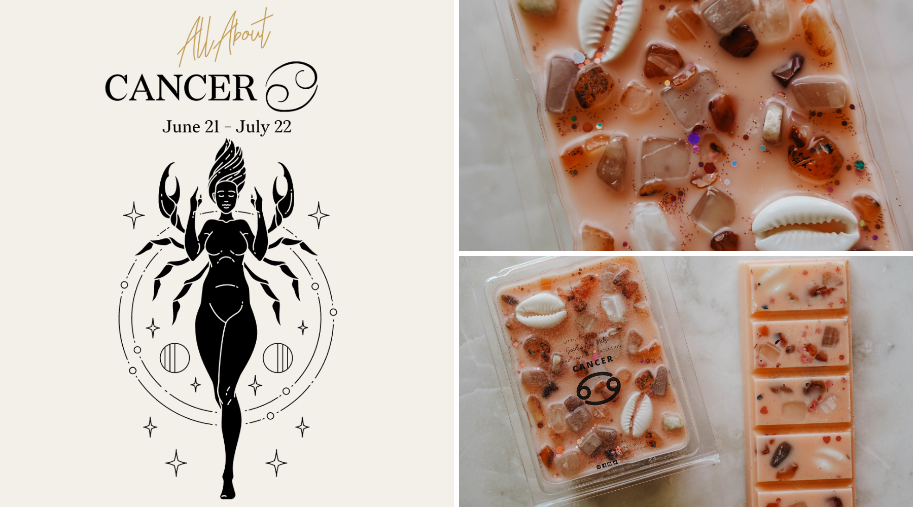 Cancer | Zodiac Wax Melt Curated Specifically for Cancer Placements