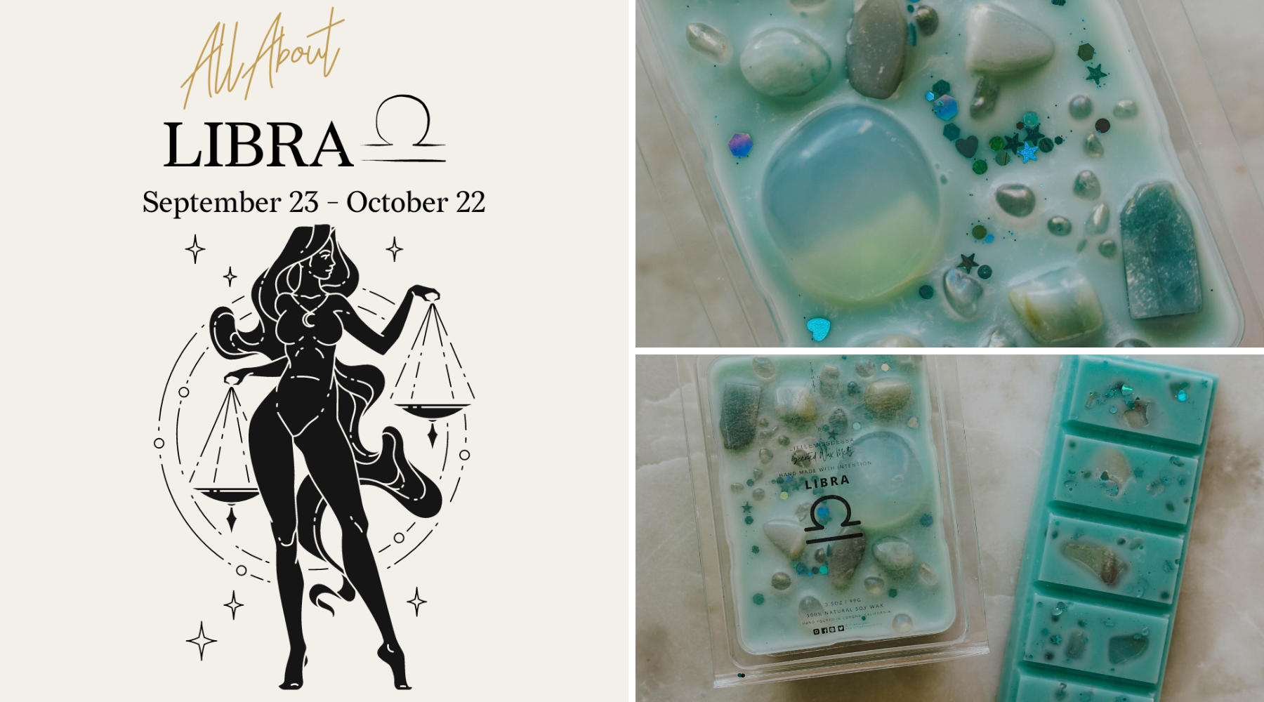 Libra | Zodiac Wax Melt Curated Specifically for Libra Placements