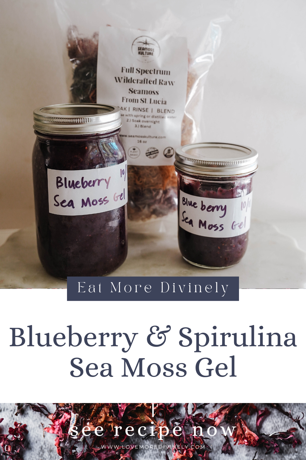 The Divine Power of Sea Moss Gel with Spirulina & Blueberries: A Superfood for Mind, Body & Spirit