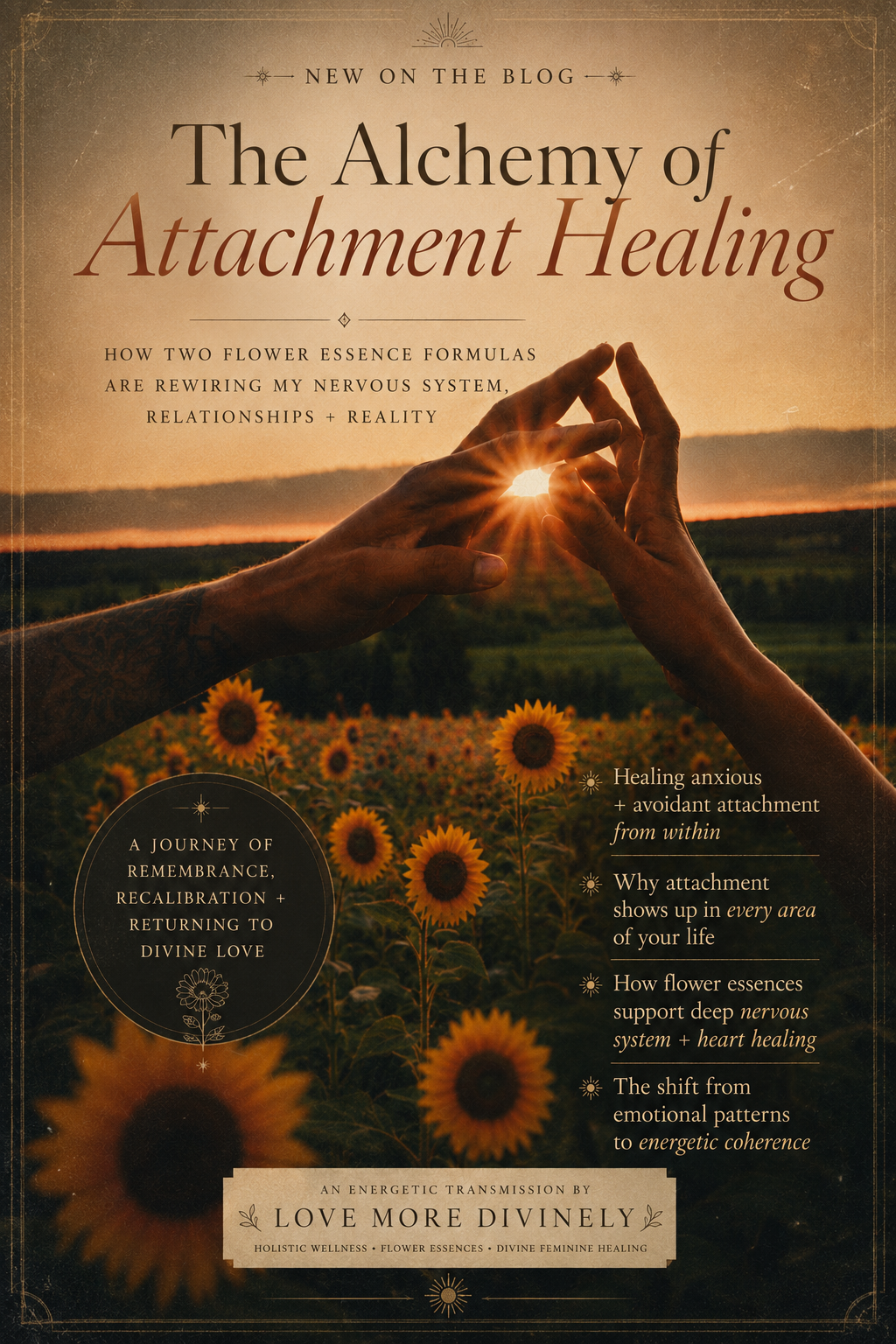 The Alchemy of Attachment Healing: How Two Flower Essence Formulas Recalibrate the Nervous System, Heart + Energetic Architecture