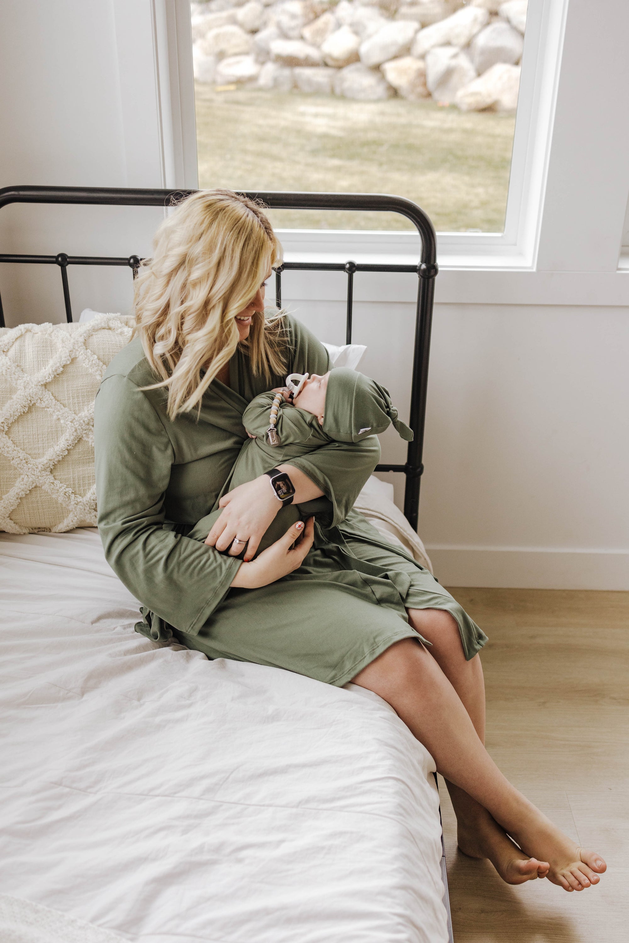 With the growing demand from our Mamas who purchase for their babies, we created a maternity collection. This line is designed to help the expecting mother feel beautiful, comfortable and stylish during her pregnancy. Our maternity collection features mod