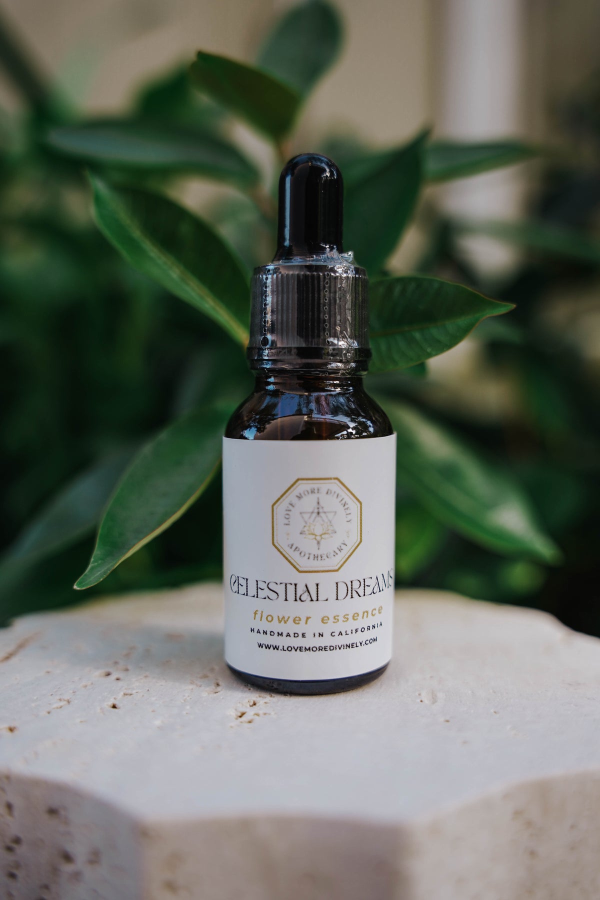Handcrafted flower essence for intuition, Third Eye Chakra activation, dream recall, spiritual insight, psychic development, meditation, inner wisdom, and spiritual awakening - Love More Divinely