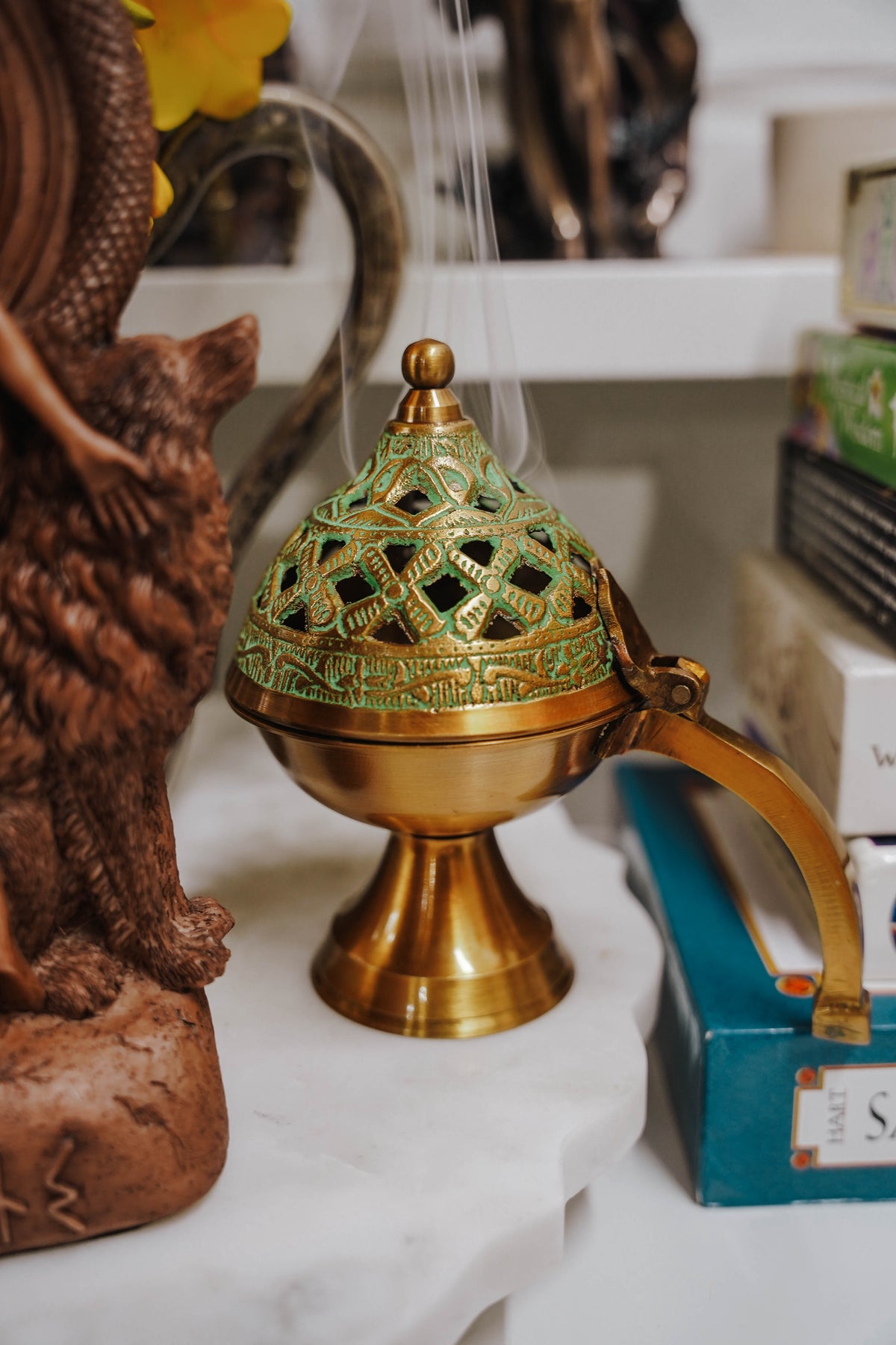 Brass Burner with Handle - LITTLEMISSDESSA