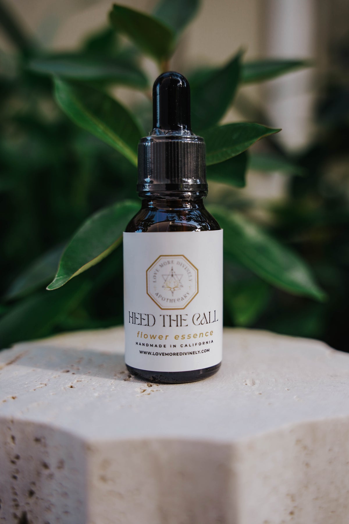 Handcrafted flower essence for soul purpose, life direction, spiritual awakening, grounding, Earth Star Chakra activation, personal growth, destiny, and aligned action - Love More Divinely