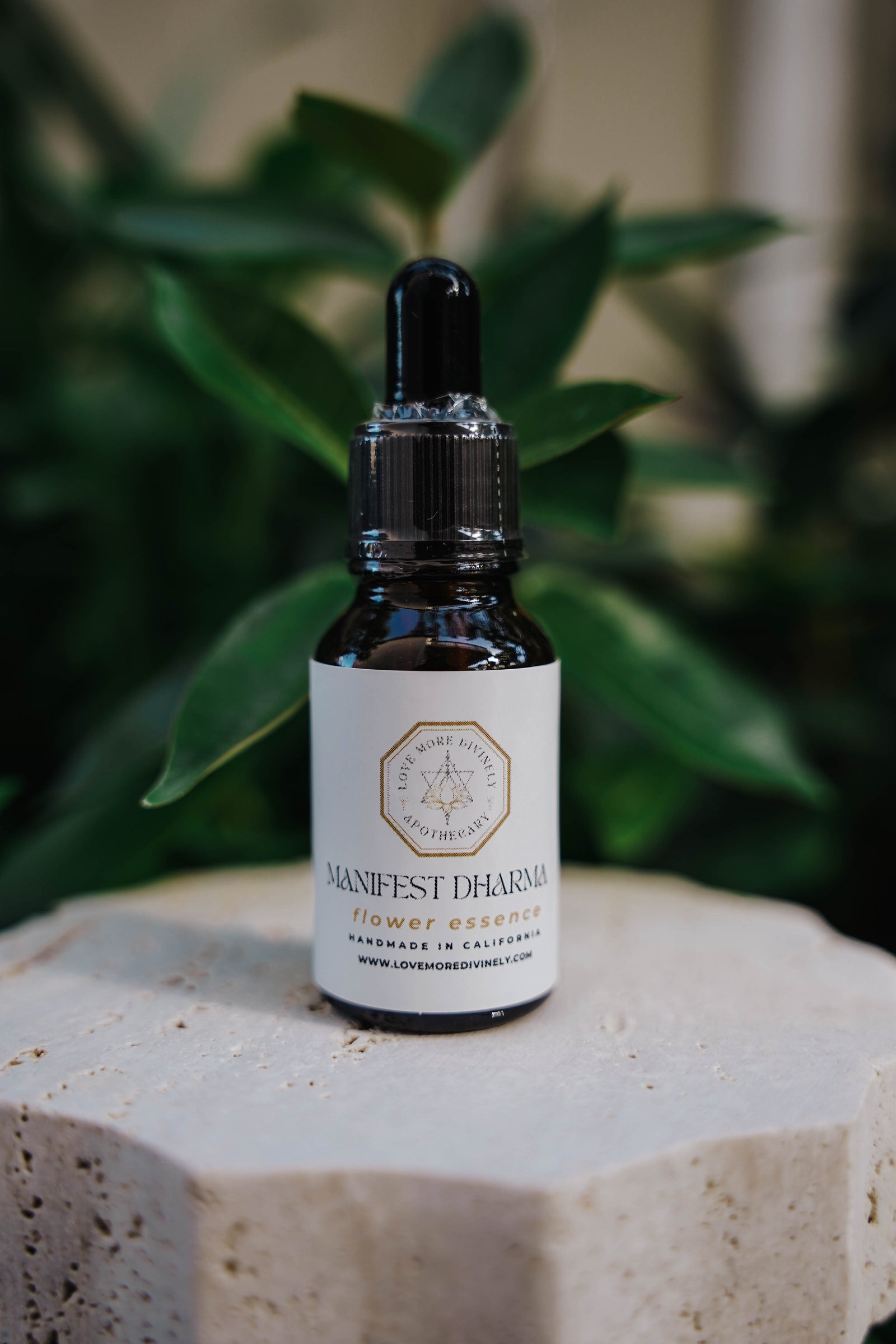 Manifest Dharma Flower Essence for life purpose, self-trust, heart chakra healing, and soul alignment
