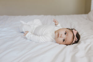 Snuggle Set | Blanc White Rib - LITTLEMISSDESSA