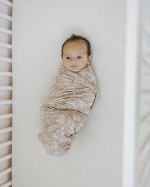 Knit Jersey Swaddle Baby Blanket | Harvest Moon - LITTLEMISSDESSA