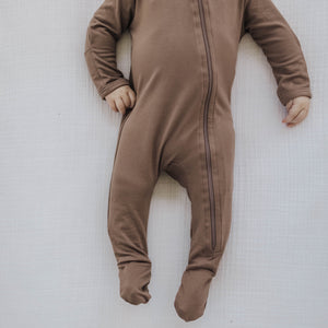 Knit Jersey Swaddle Baby Blanket | Brown Sugar - LITTLEMISSDESSA