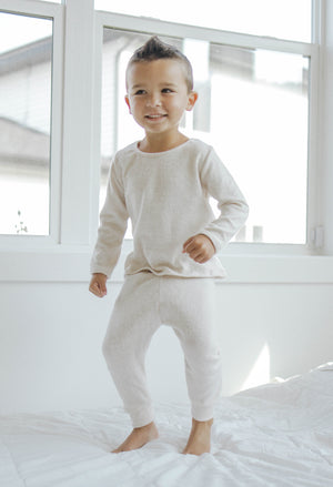 Cozy Lounge Set | Creme Brûlée - LITTLEMISSDESSA