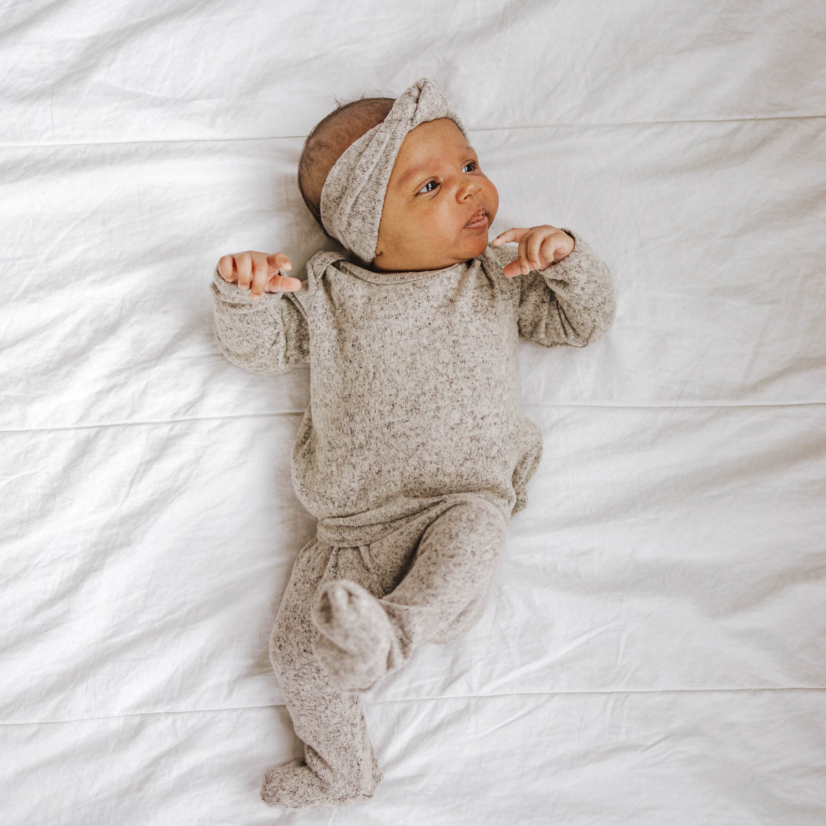 Snuggle Set | Cocoa Sweater Knit - LITTLEMISSDESSA