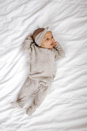 Snuggle Set | Cocoa Sweater Knit - LITTLEMISSDESSA