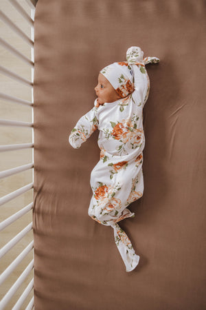 Knotted Gown | Persimmon - LITTLEMISSDESSA