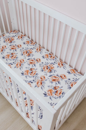 Crib Sheet | Sweet Periwinkle - LITTLEMISSDESSA