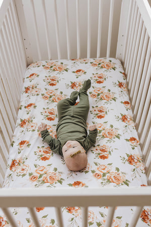 Crib Sheet | Persimmon - LITTLEMISSDESSA