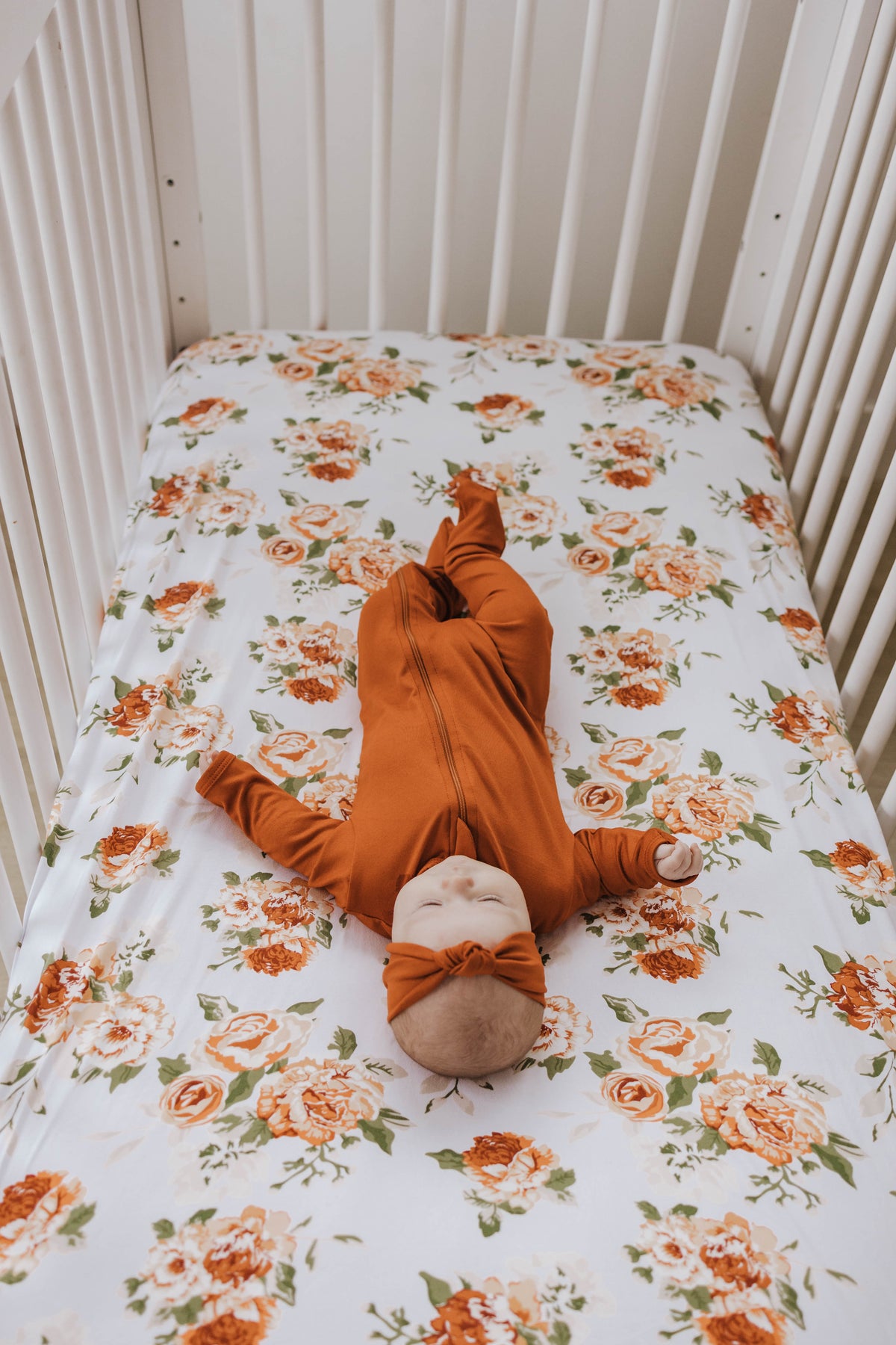 Cozy Zipper Footie Sleeper | Burnt Sienna - LITTLEMISSDESSA