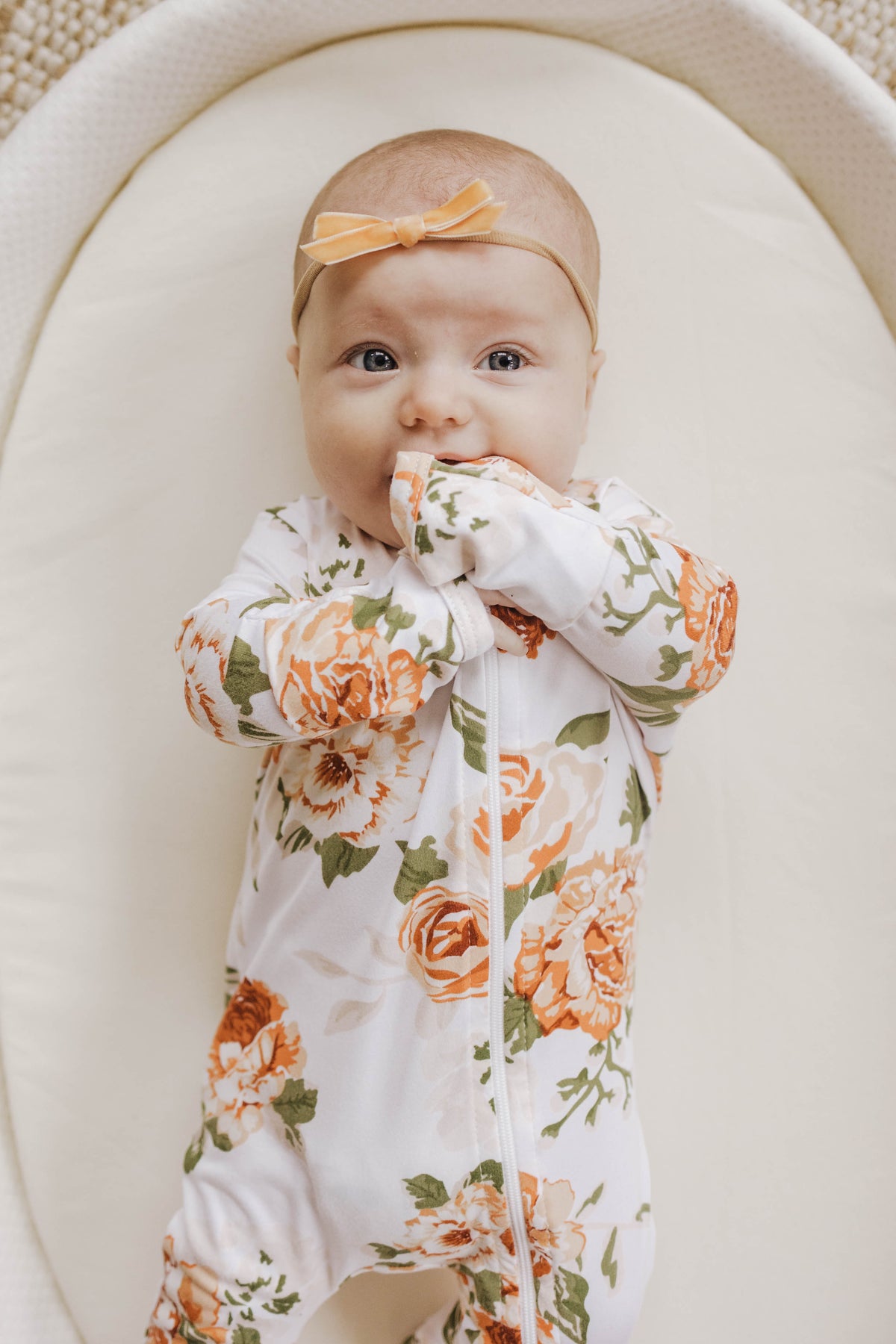 Cozy Zipper Footie Sleeper | Persimmon - LITTLEMISSDESSA
