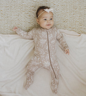 Cozy Zipper Footie Sleeper | Harvest Moon - LITTLEMISSDESSA