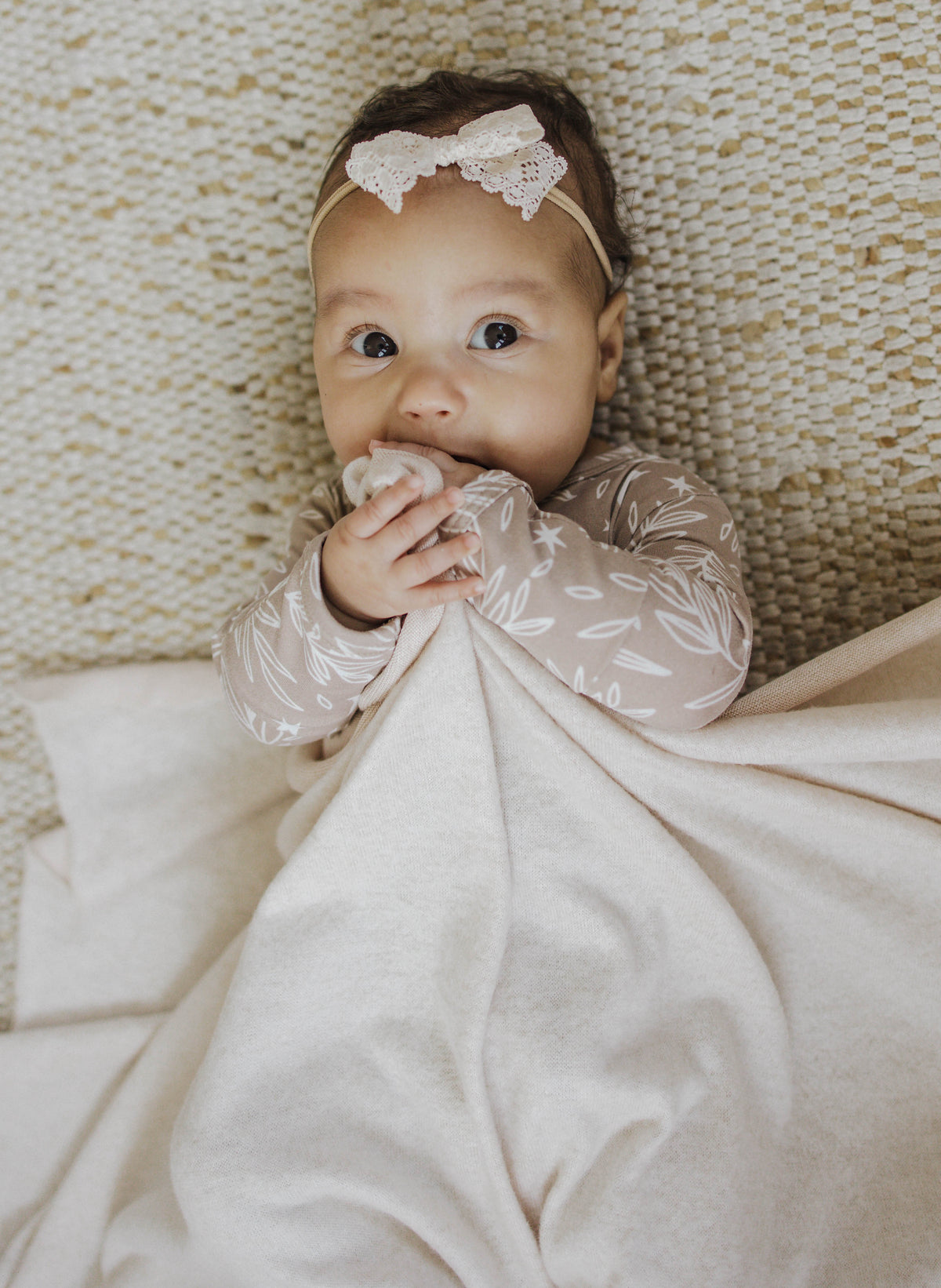 Swaddle Baby Blanket | Creme Brûlée - LITTLEMISSDESSA