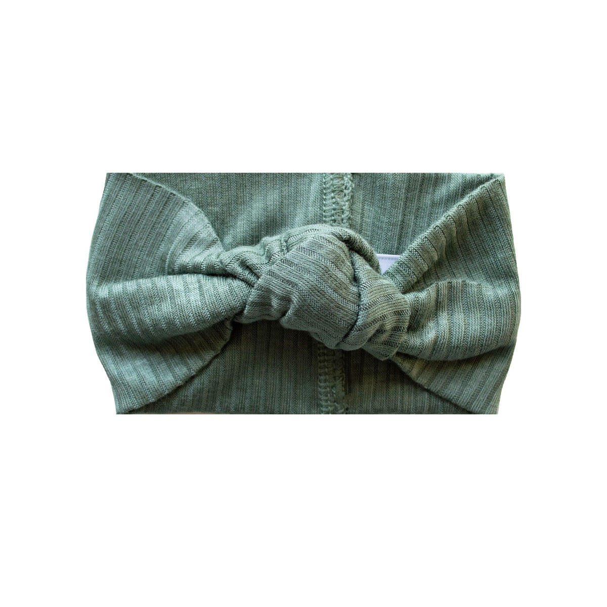 Top Knot Headband | Agate Green Rib - LITTLEMISSDESSA