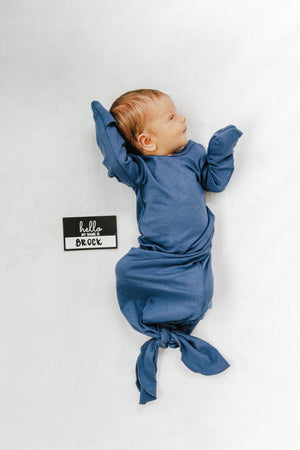 Knotted Gown | Lapis Lazuli - LITTLEMISSDESSA