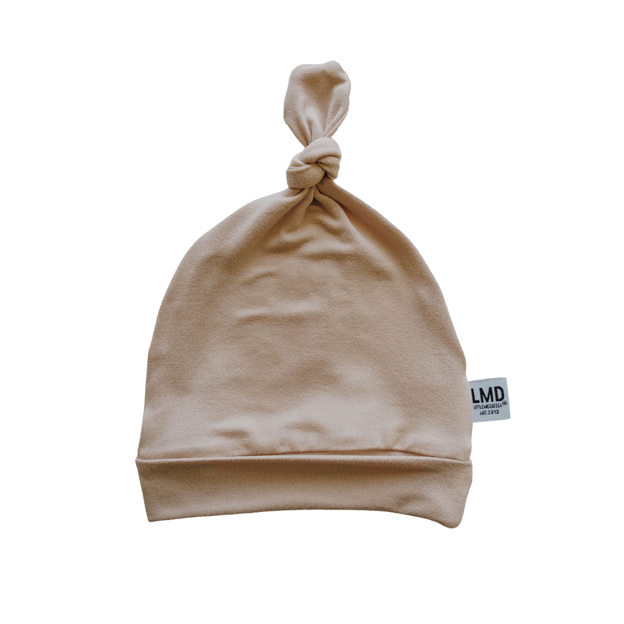 Newborn Baby Knotted Hat | Barely Beige - LITTLEMISSDESSA